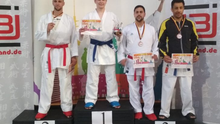 Artur Trubicki na podium niemieckiego turnieju