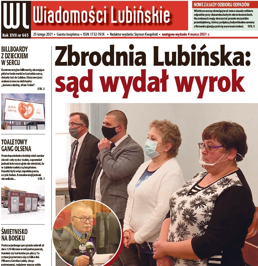 „Wiadomości Lubińskie” już w czwartek