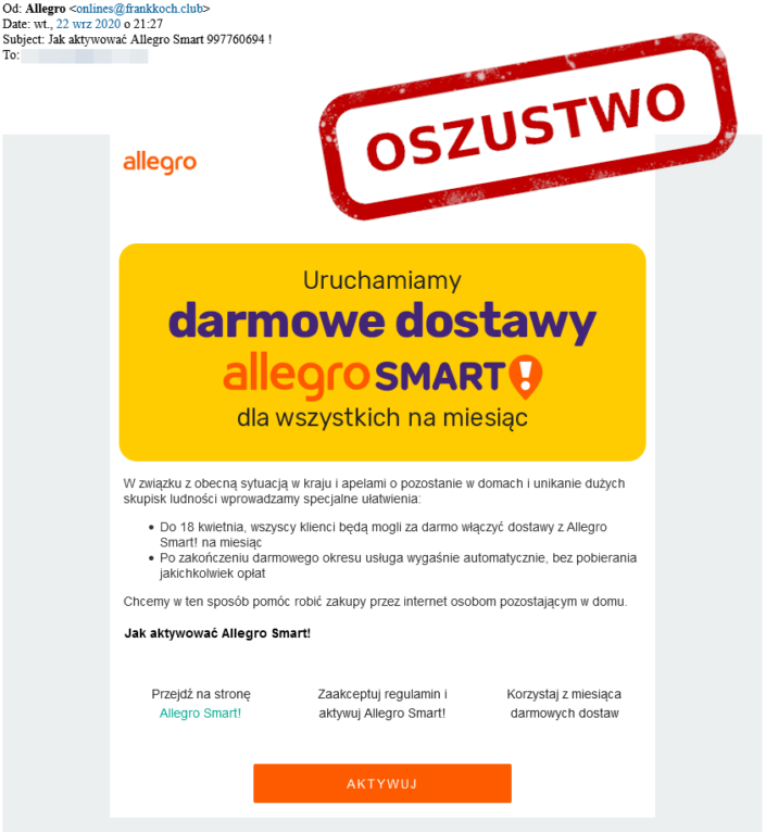 Oszusci Podszywaja Sie Pod Allegro Lubin Portal Miasta