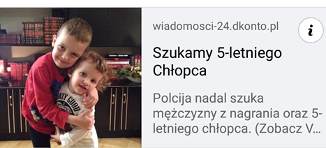 Policja nie szuka 5-letniego Oskarka. To fake news!