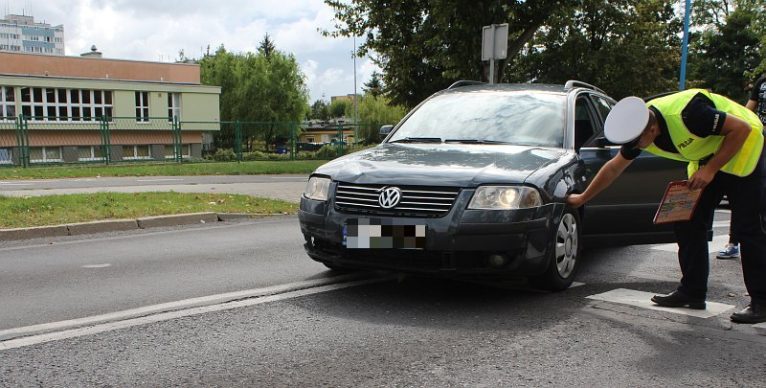 Potrącenie pieszej przy ulicy Szkolnej
