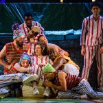 4. Madeleine Worrall as Wendy with the Lost Boys. Photo by Steve Tanner.