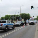 Potrącenie koło Pałacyku ślubów, Lubin, 07.06.2019, wypadek (10)