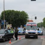 Potrącenie koło Pałacyku ślubów, Lubin, 07.06.2019, wypadek (12)