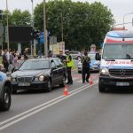 Potrącenie koło Pałacyku ślubów, Lubin, 07.06.2019, wypadek (14)