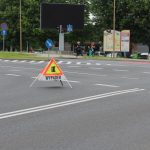 Potrącenie koło Pałacyku ślubów, Lubin, 07.06.2019, wypadek (17)