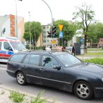 Potrącenie koło Pałacyku ślubów, Lubin, 07.06.2019, wypadek (3)