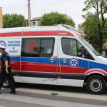 Potrącenie koło Pałacyku ślubów, Lubin, 07.06.2019, wypadek (6)