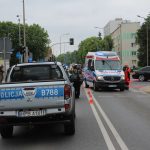 Potrącenie koło Pałacyku ślubów, Lubin, 07.06.2019, wypadek (8)