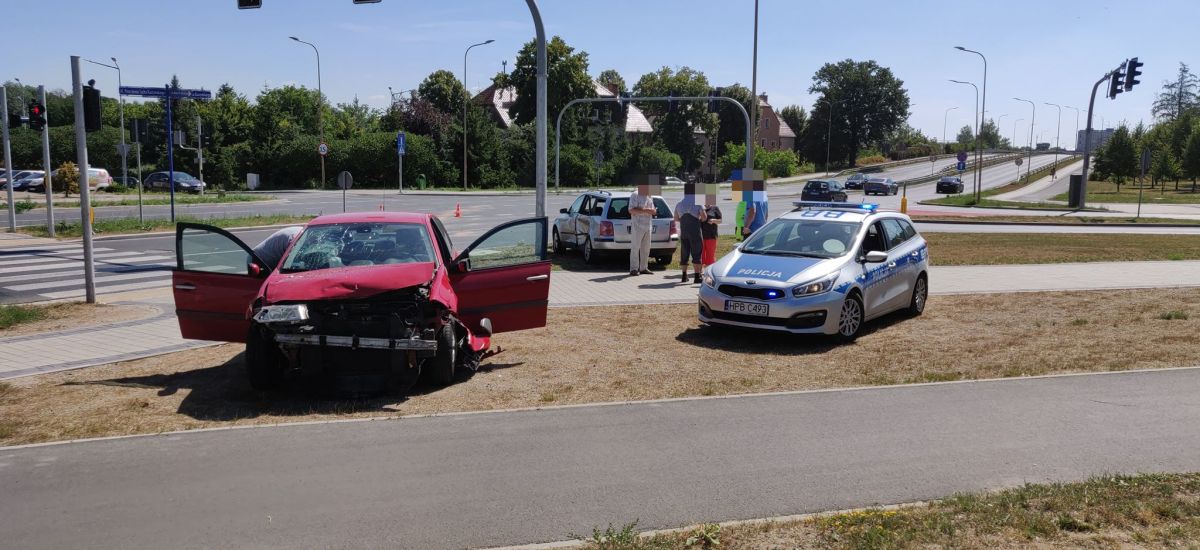 Kolizja na skrzyżowaniu