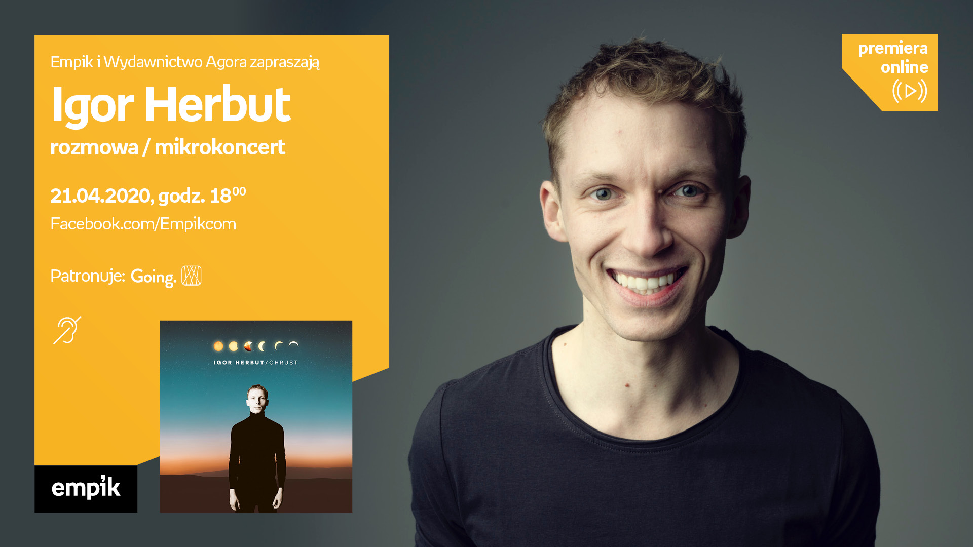 Igor Herbut i B.A. Paris kolejnymi gośćmi wirtualnego studia Empiku