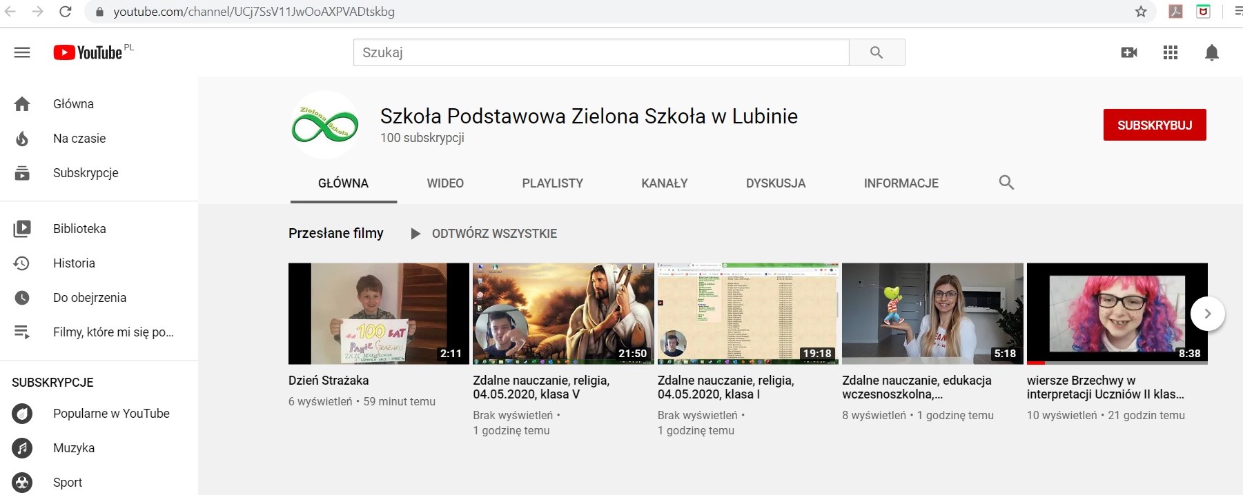 Zielona Szkoła w sieci