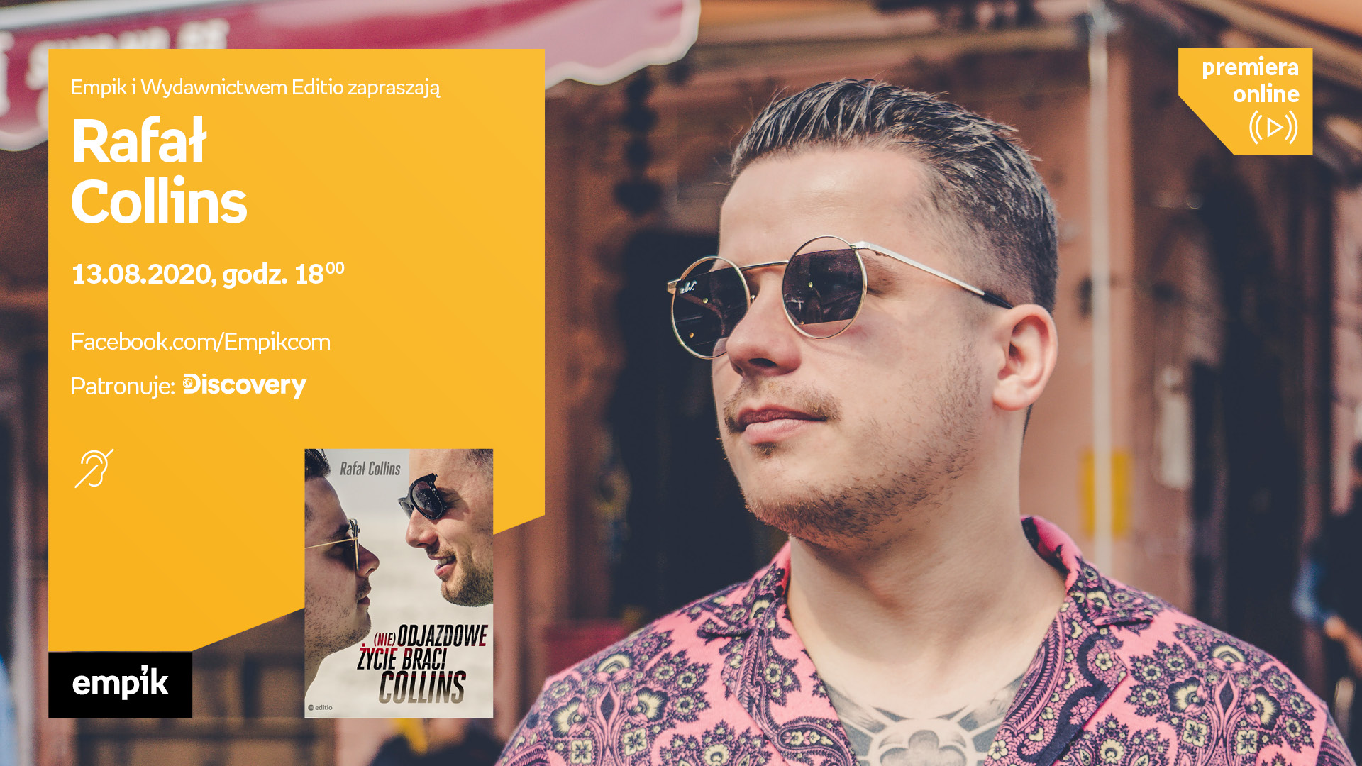 Andrzej Ziemiański i Rafał Collins w #premieraonline