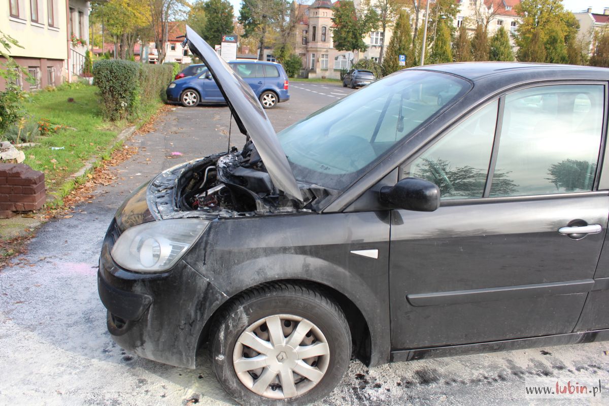 Pożar samochodu przy hali RCS