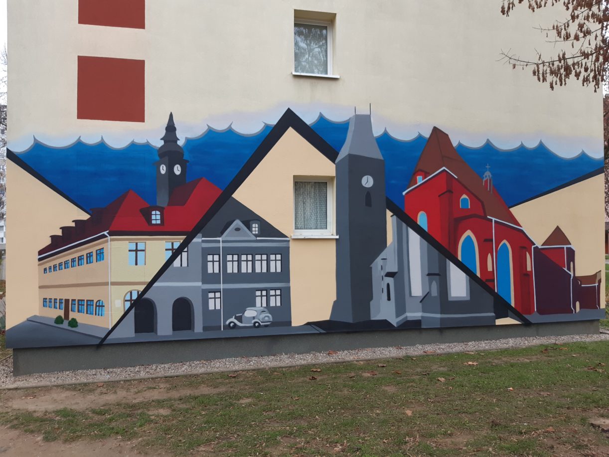 Zamiast wulgaryzmów mają mural