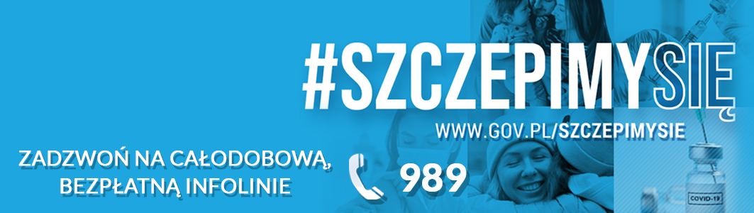 baner szczepimy sie + infolinia