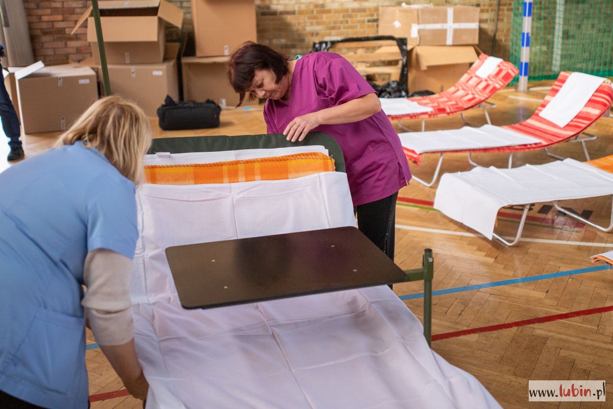 Szpital polowy stanął dziś w Lubinie