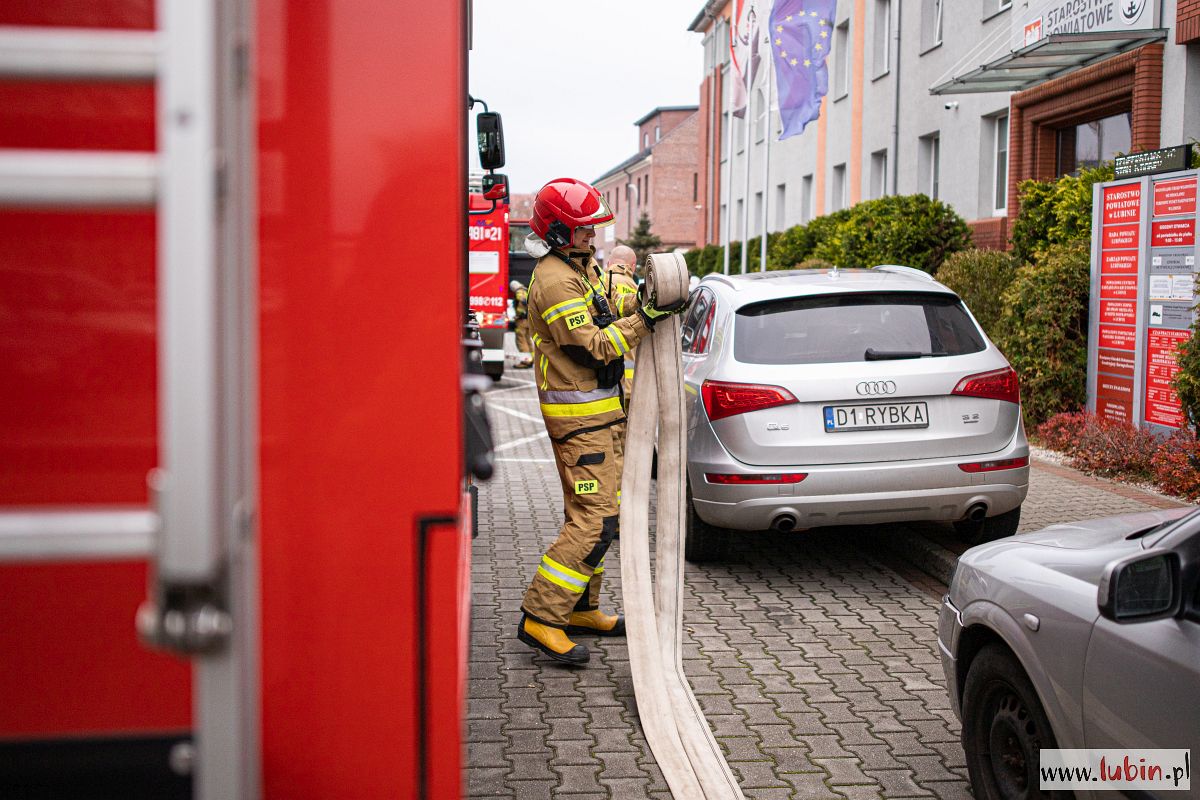 Ewakuacja w starostwie