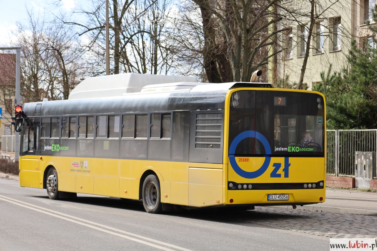 Nowy autobus na ulicach Lubina