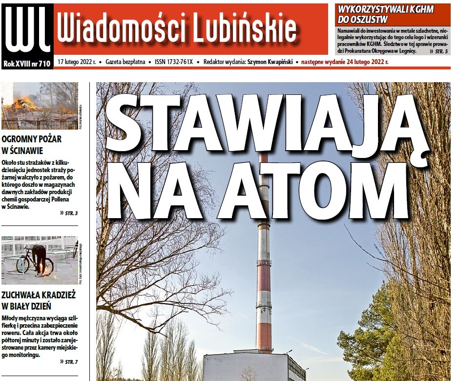 „Wiadomości Lubińskie” w każdy czwartek