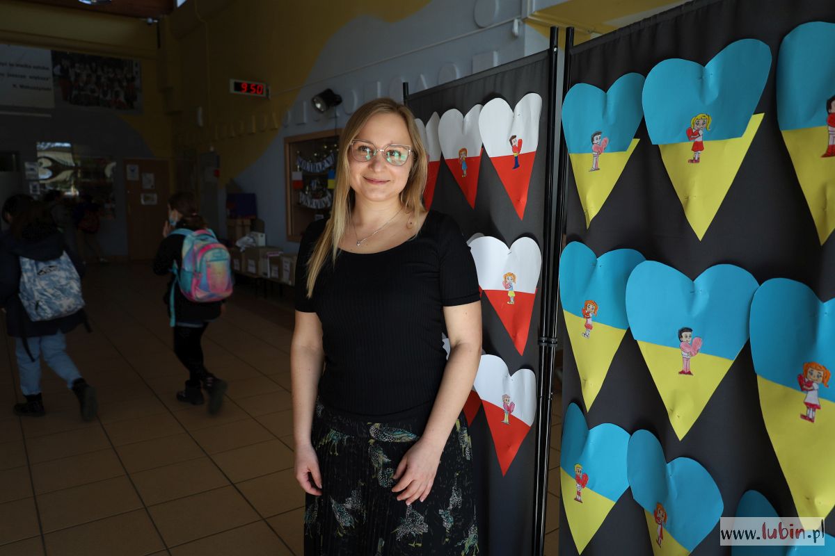 Wychowawczyni i uczennica z Ukrainy spotkały się w lubińskiej szkole