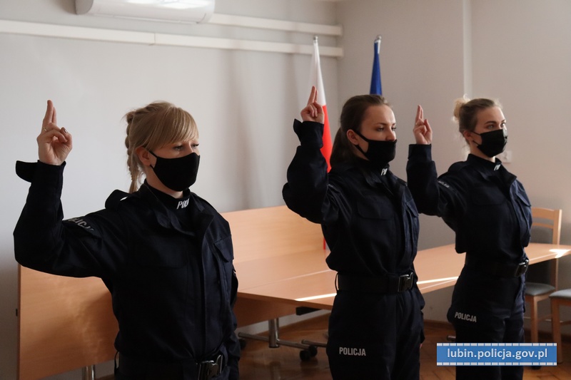 Nowe policjantki w lubińskiej komendzie