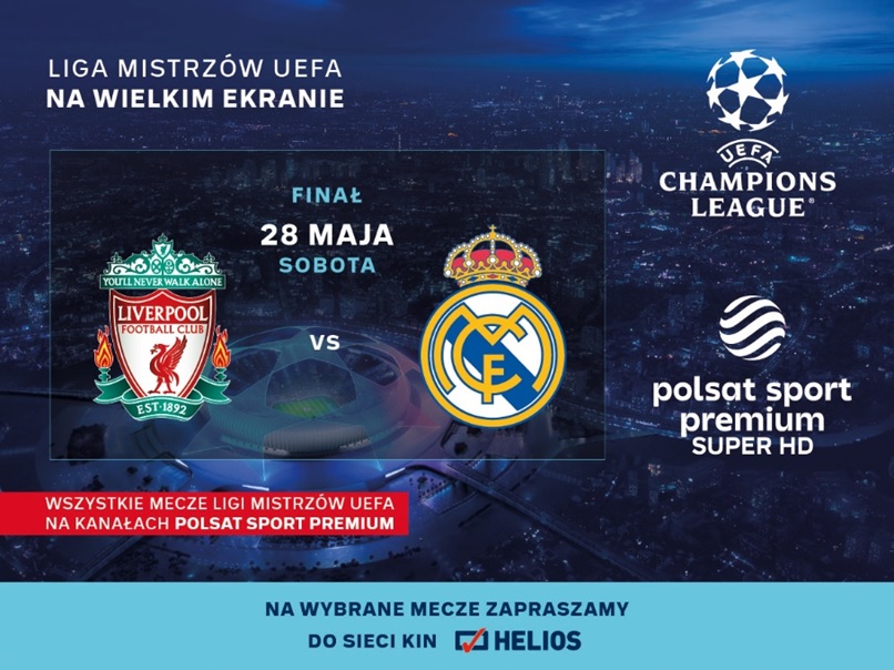 Helios zaprasza na wielki finał Ligi Mistrzów UEFA