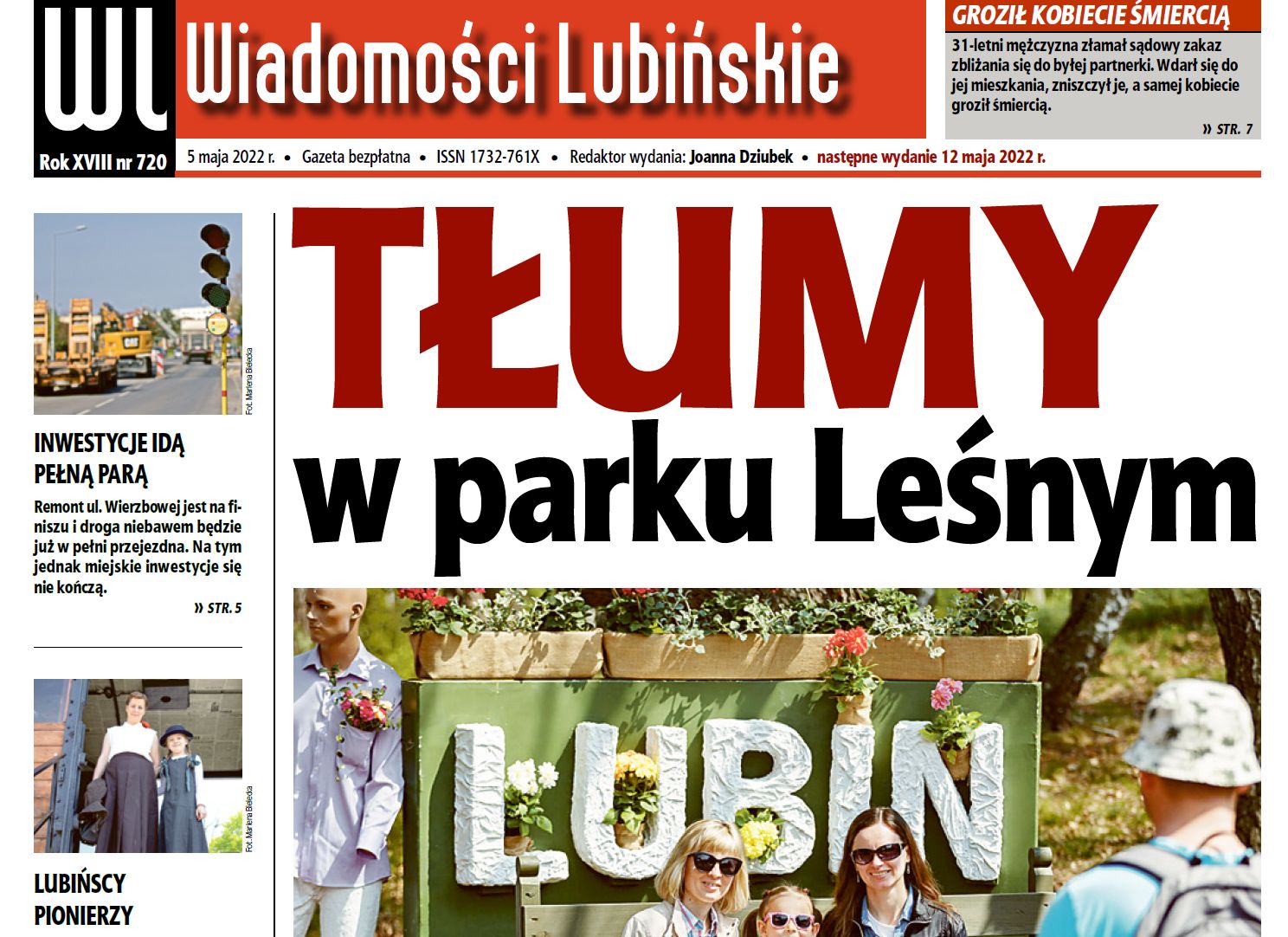 Jutro nowe wydanie „Wiadomości Lubińskich”