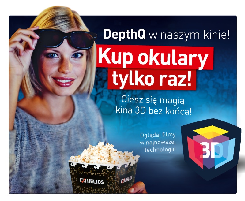 DepthQ – nowy system 3D w kinie Helios