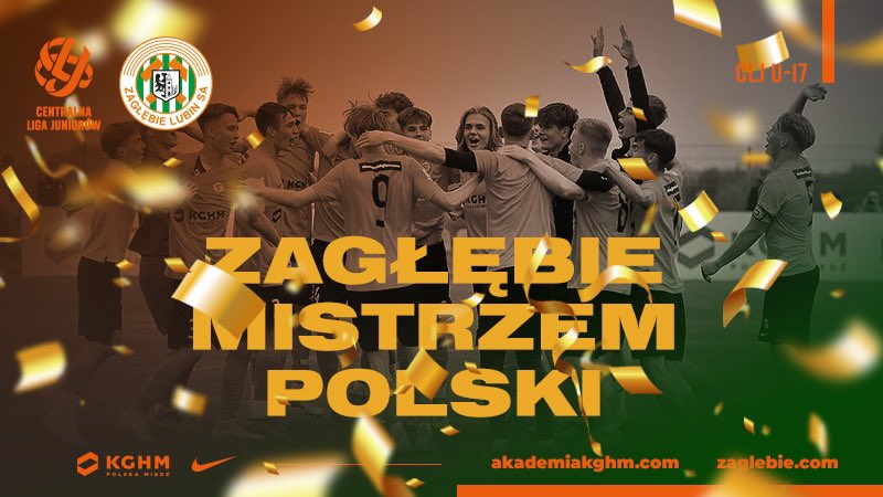 Zagłębie Lubin U17 Mistrzami Polski!
