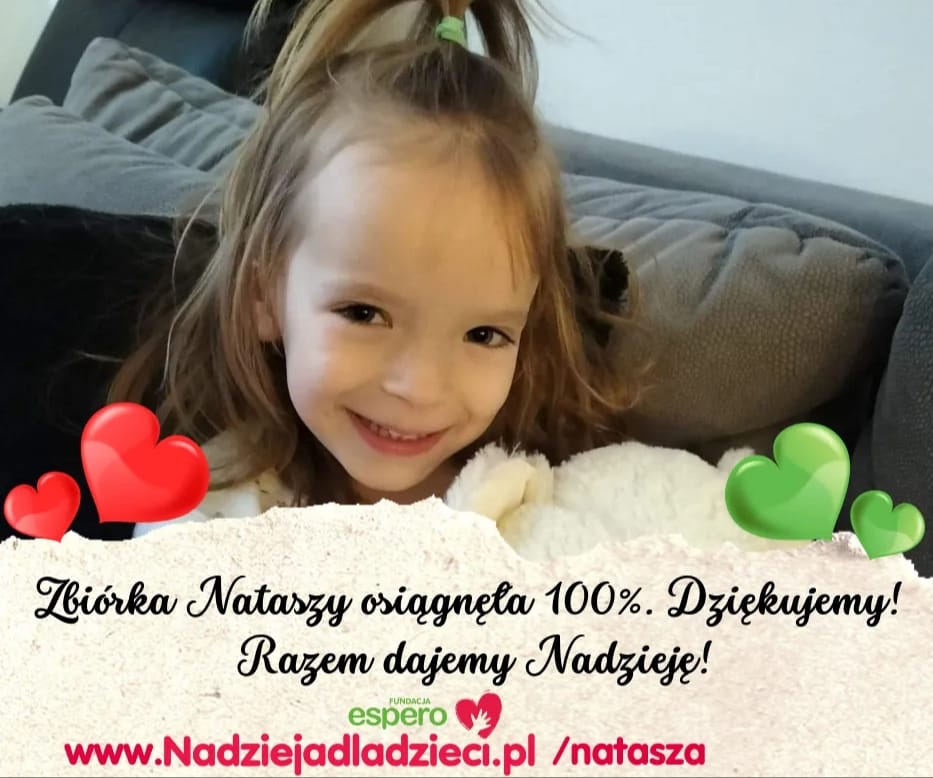 Udało się! Nataszka jedzie na operację!