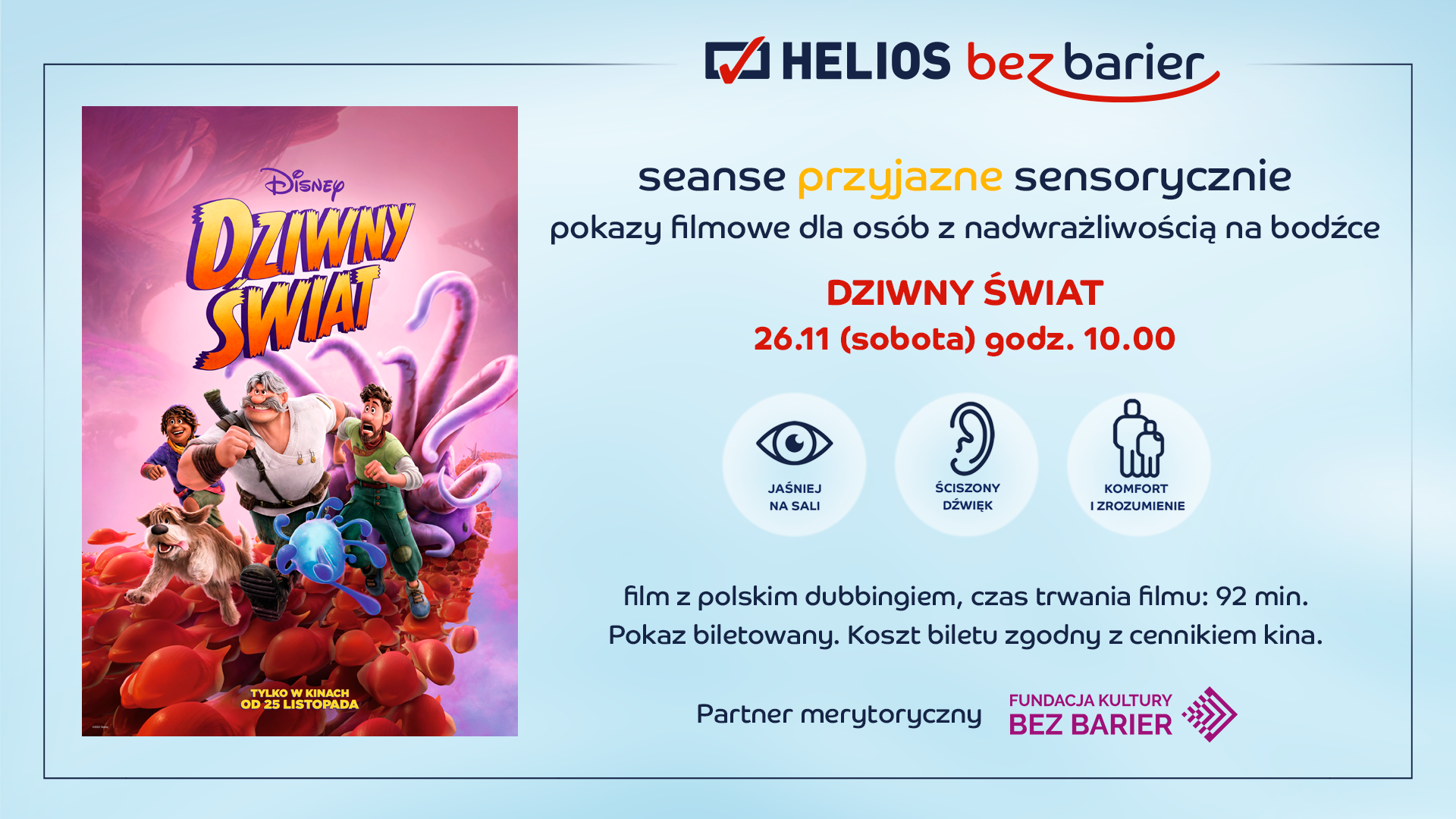 Seanse filmowe przyjazne sensorycznie