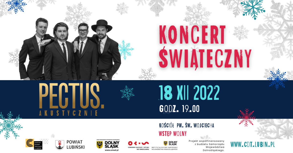 Świątecznie z Pectus – już w niedzielę bezpłatny koncert