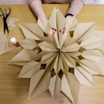 ozdoby świateczne świąteczna gwiazda z papieru DIY