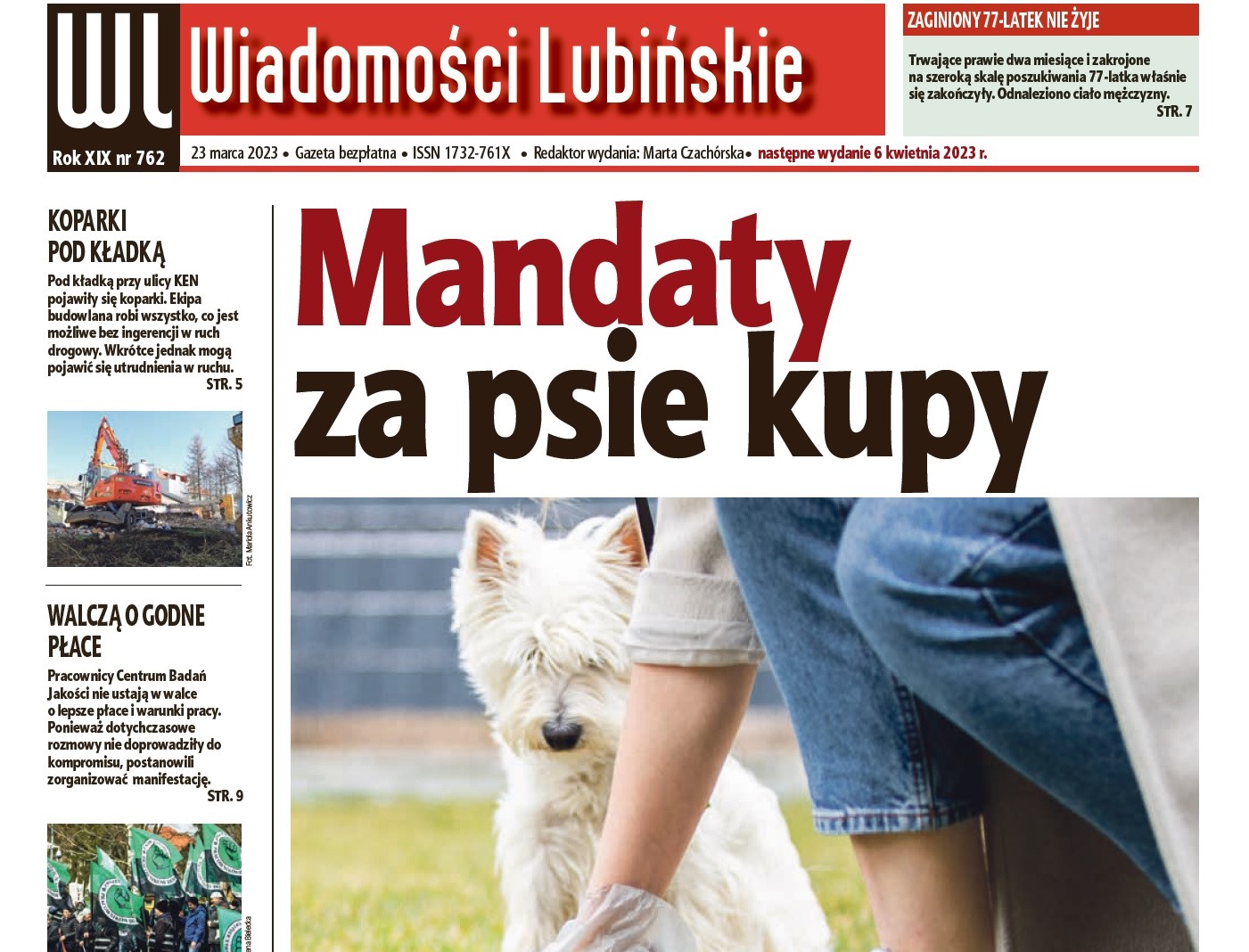 „Wiadomości Lubińskie” jak zwykle w czwartek