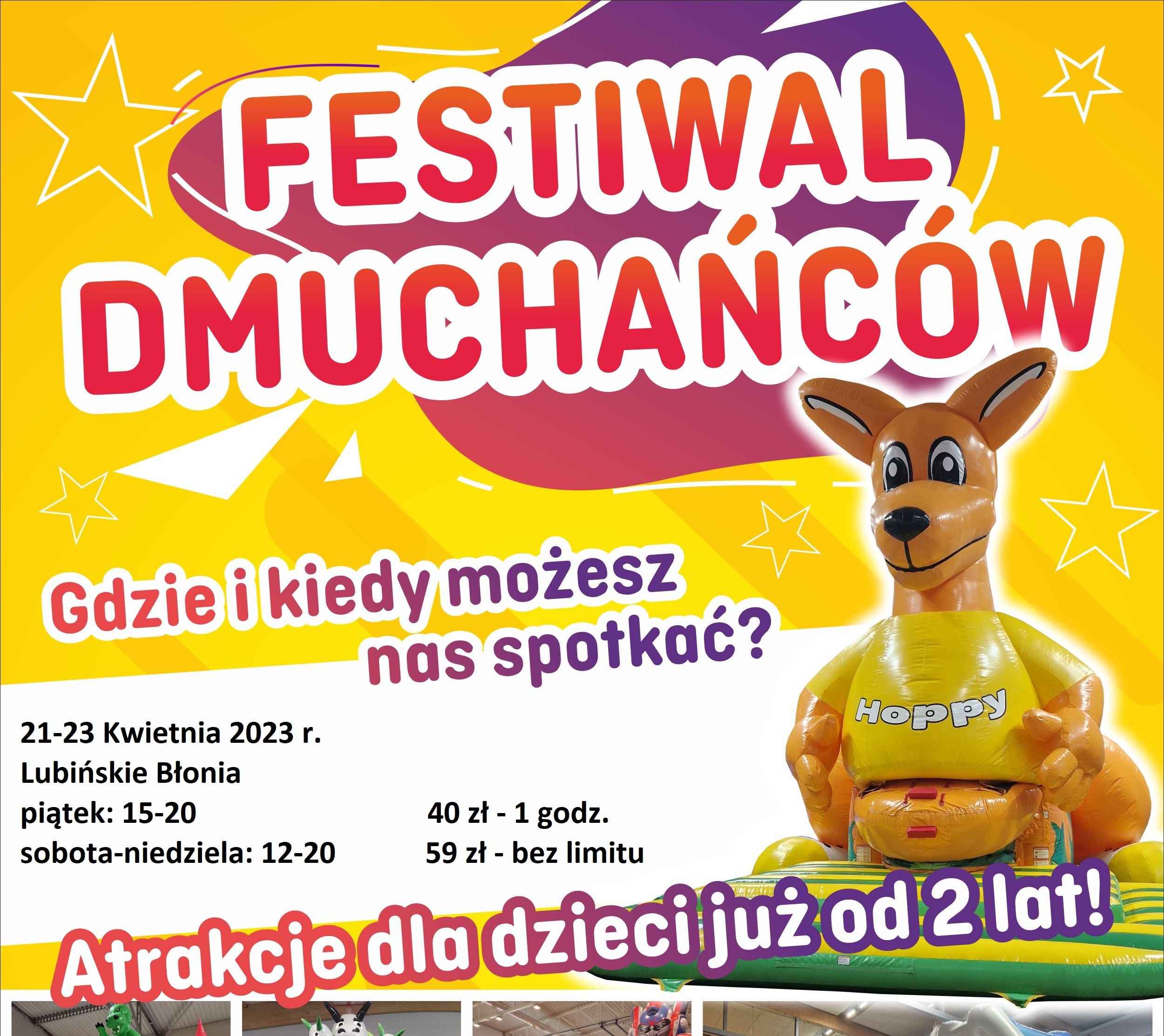 Trzydniowy Festiwal Dmuchańców na błoniach