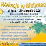 wakacje w bibliotece 2023 A3