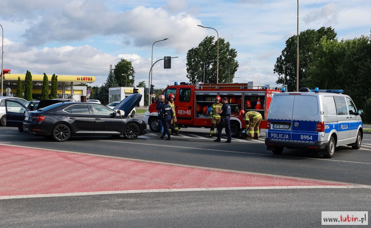 Kolizja w centrum miasta