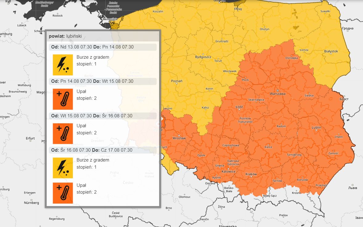 Czeka nas „tropikalna noc”