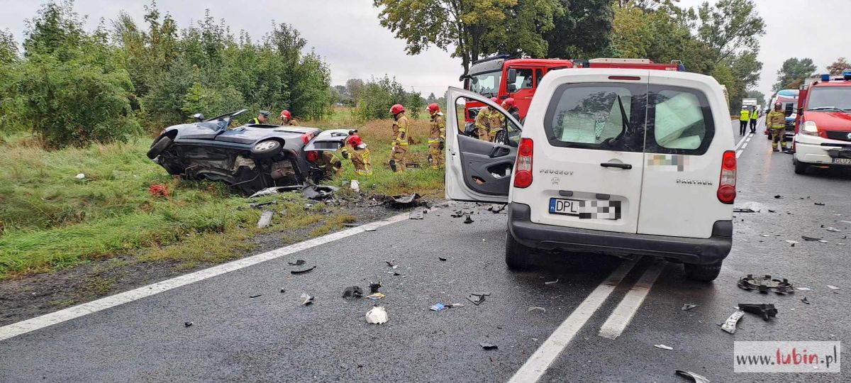 Poważny wypadek na DK 36. Droga zablokowana