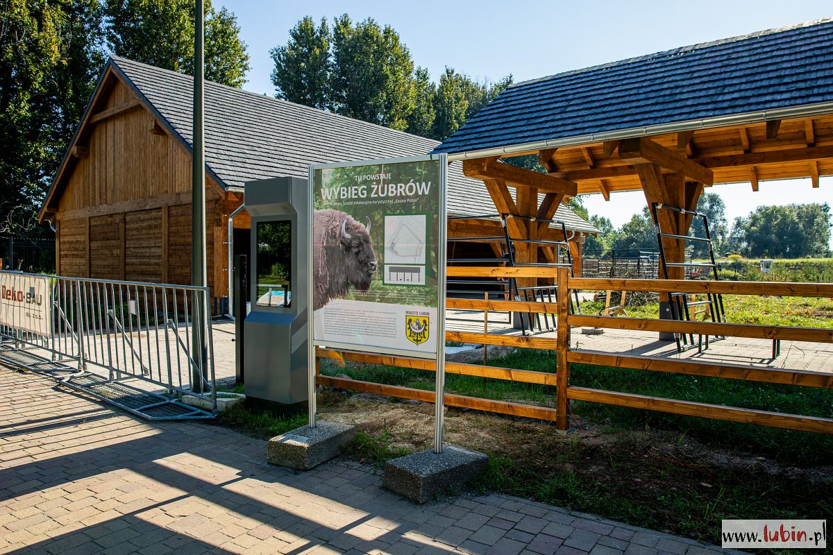 Wybieg dla żubrów prawie gotowy