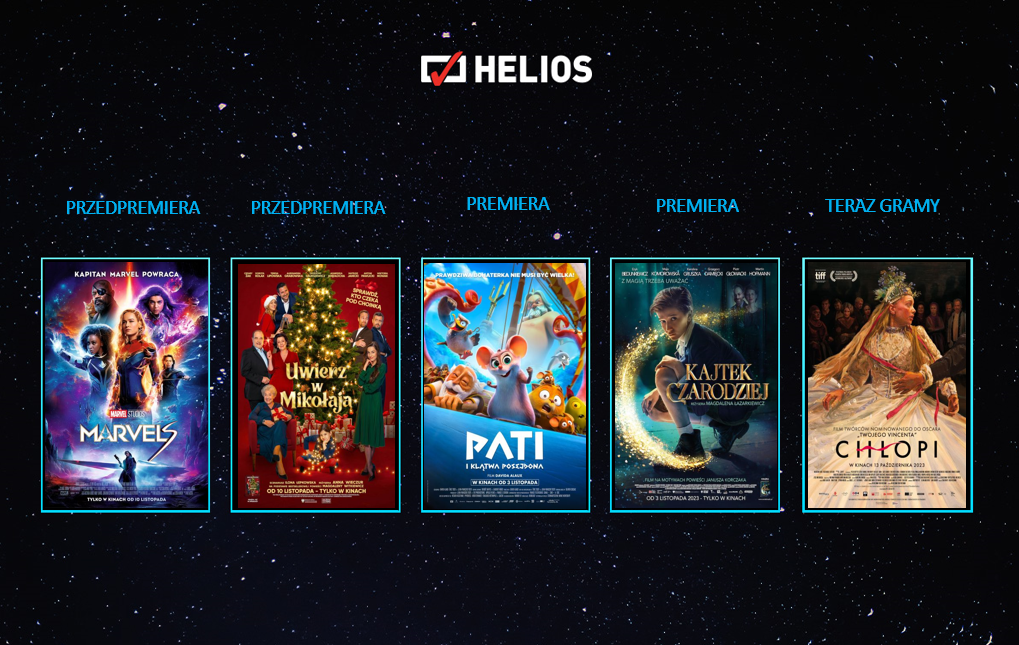 Listopadowe premiery w kinie Helios