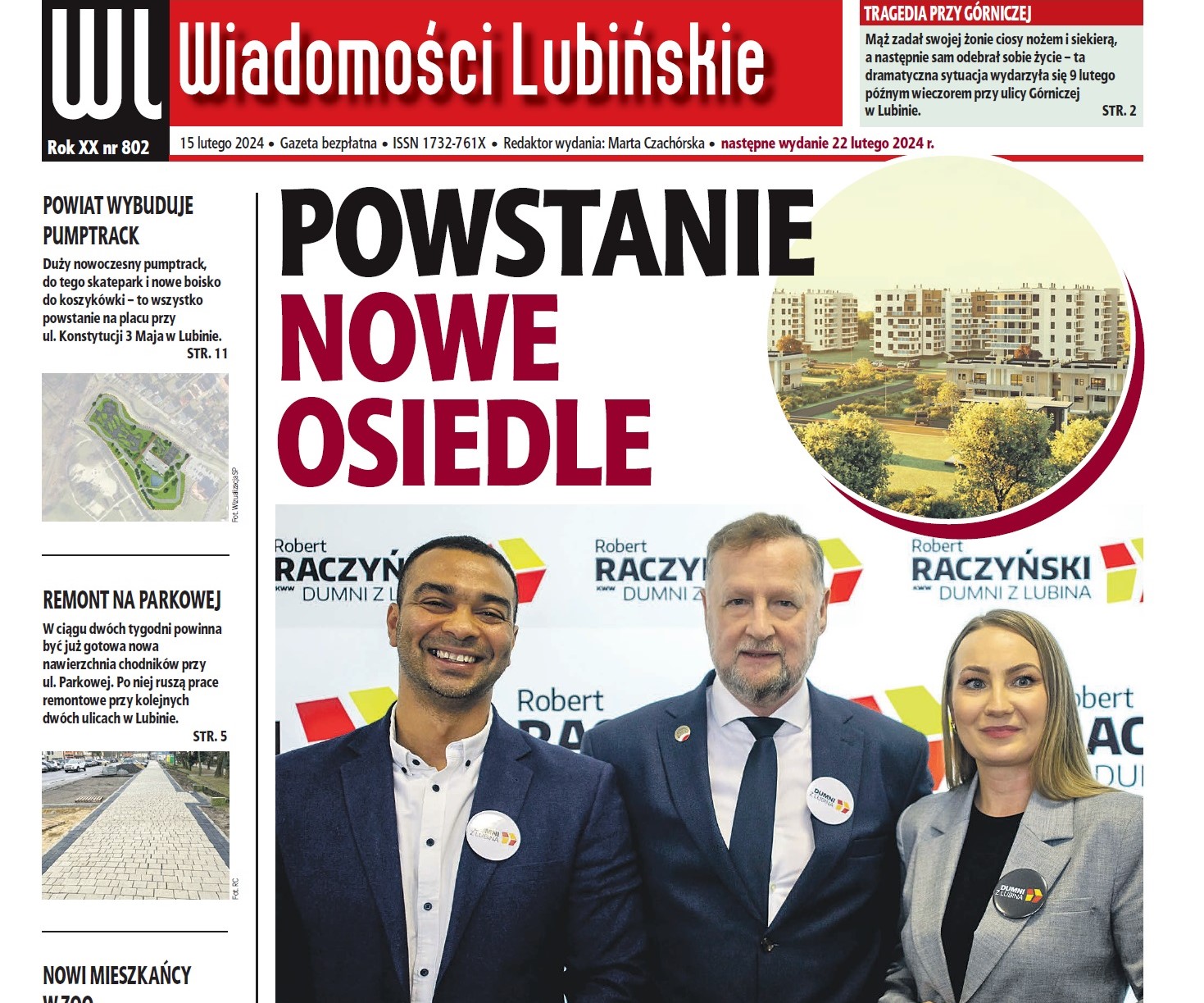 „Wiadomości Lubińskie” w każdy czwartek