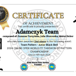 3_Certyfikat_Adamczyk Team_II miejsce