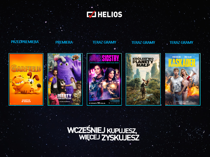 Majowy repertuar kina Helios