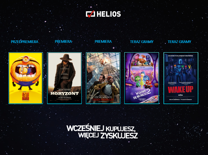 Gorący początek wakacji w kinie Helios