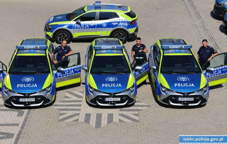 Nowe, hybrydowe radiowozy w Lubinie