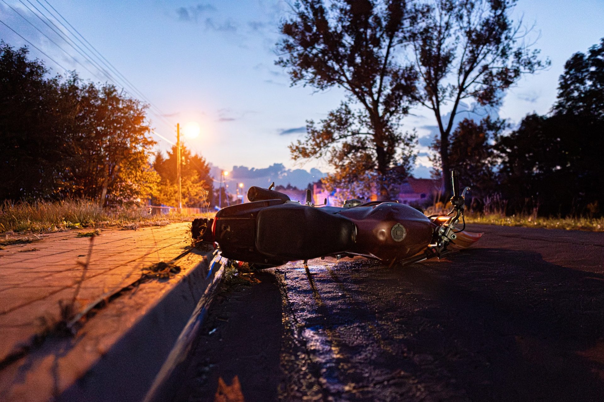 Motocyklista trafił do szpitala