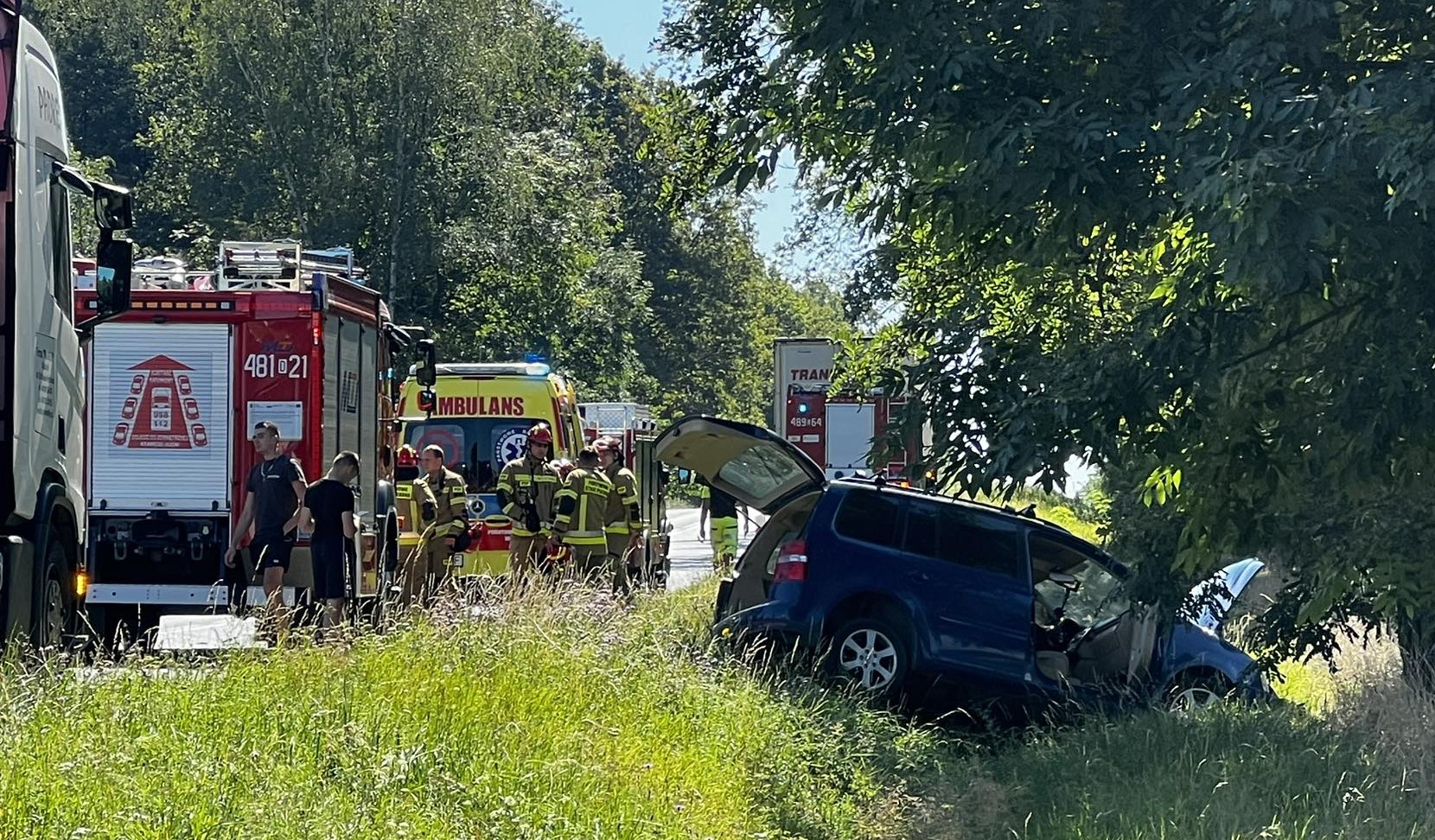 Uwaga kierowcy, wypadek koło Miłosnej