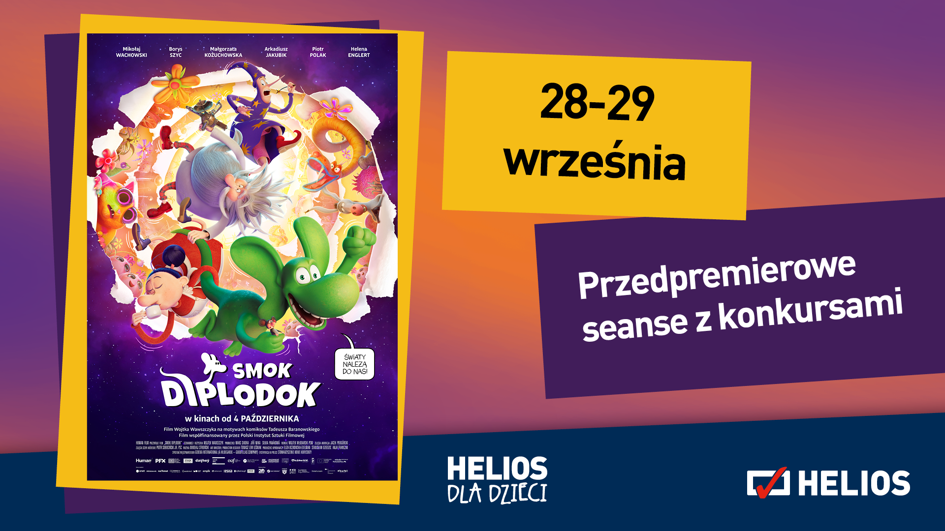 „Smok Diplodok” – specjalne przedpremierowe pokazy